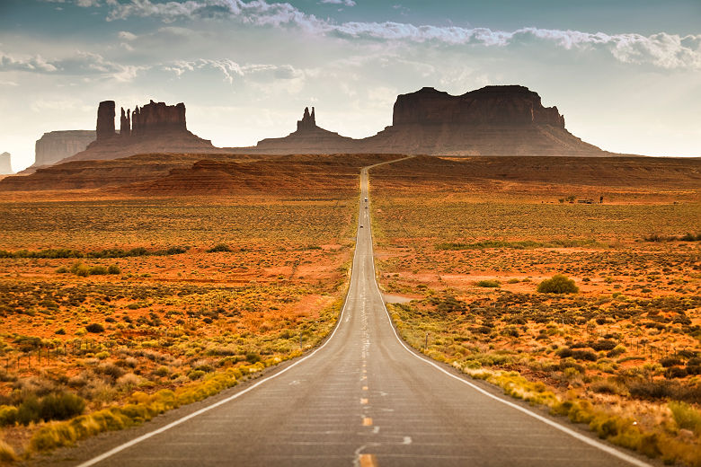 Etats-Unis - Arizona - Route vers Monument Valley Tribal Park