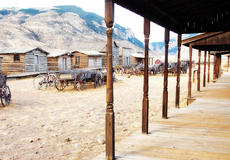 Wyoming - Ville fantôme de Cody de l'Ouest Américain