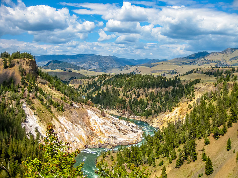 Parc National de Yellowstone - Cascade &quot;Lower Falls&quot;