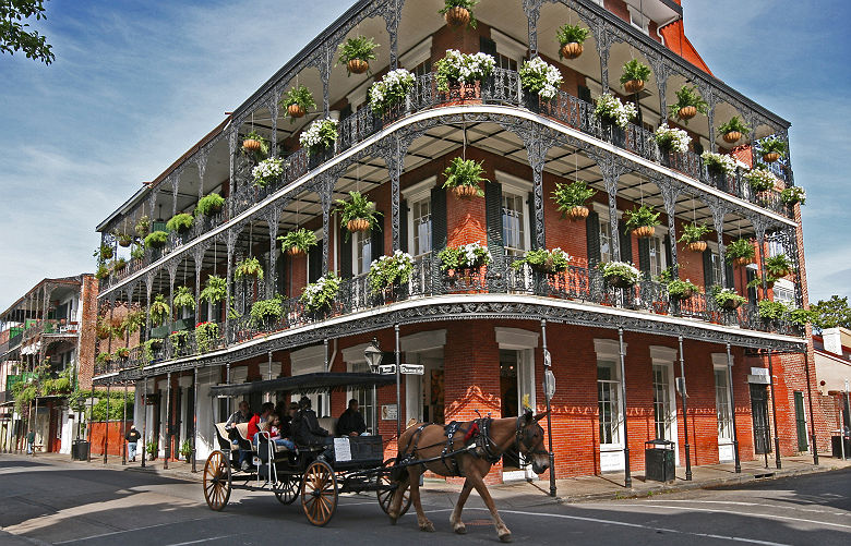 Quartier français à La Nouvelle Orléans, Louisiane, Etats Unis