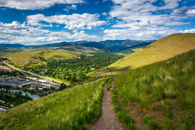 Montana - Sentier au mont Sentinel avec vue sur Missoula