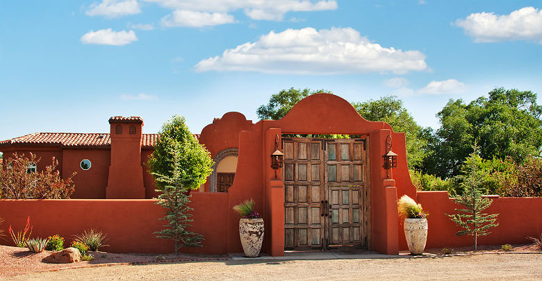 Hacienda à Coralles - Nouveau Mexique, Etats-Unis