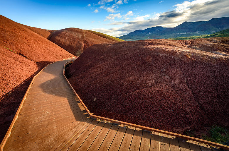 Oregon - Sentier-balade aux &quot;Painted Hills&quot; à Mitchell