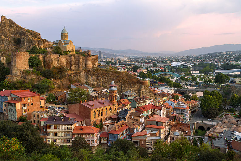 Vue sur la ville de Tbilissi, Géorgie