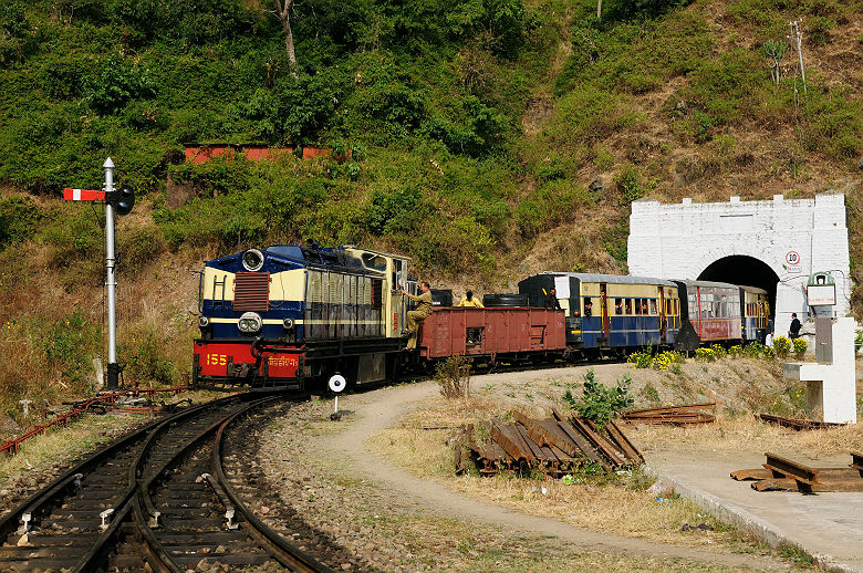 Toy train en direction de Shimla - Inde