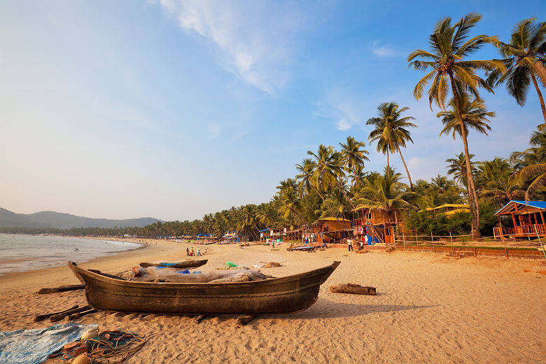 Plage paradisiaque de Goa