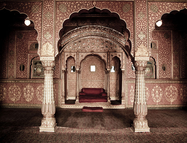 Architecture typique à Bikaner, Rajasthan - Inde