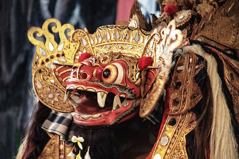 Masque traditionnel utilisé pour les Danses Barong 