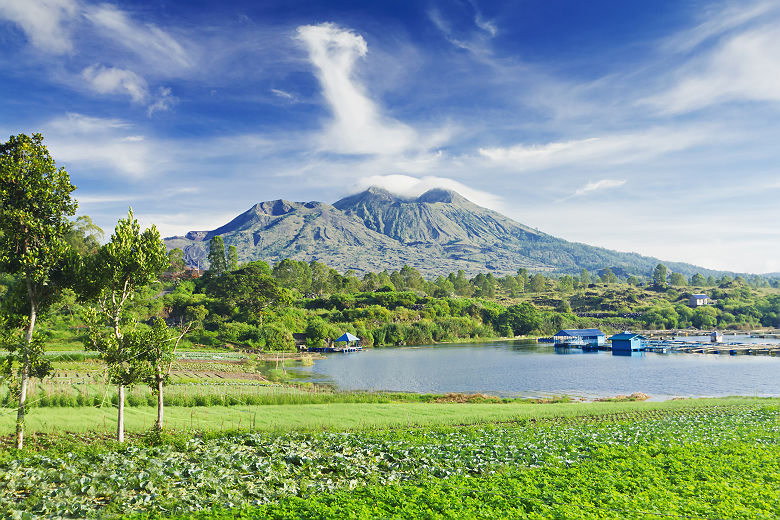 Le Volcan Batur sur l'île de Bali - Indonésie