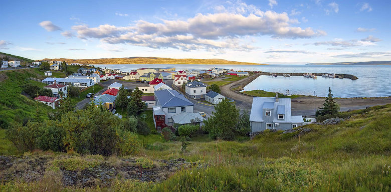 Panorama de Holmavik, Islande