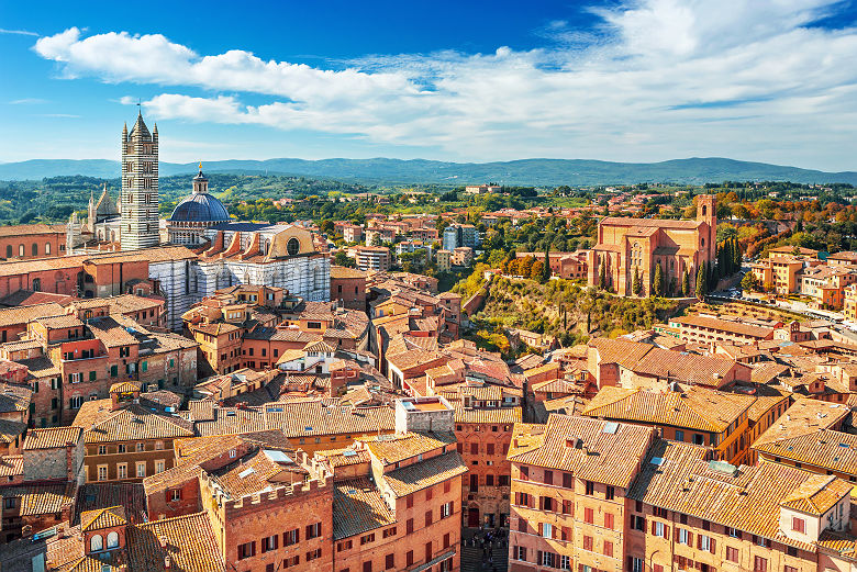 Vue sur Sienne et sa Cathédrale - Italie