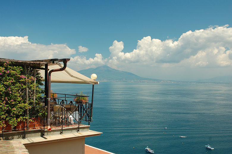 Vue sur la mer à Sorrento - Italie