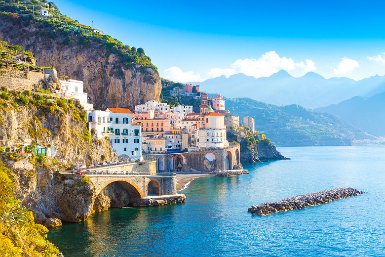 Vue matinale sur Amalfi - Italie