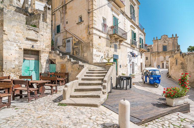 Quartier Sassi a Matera - Italie