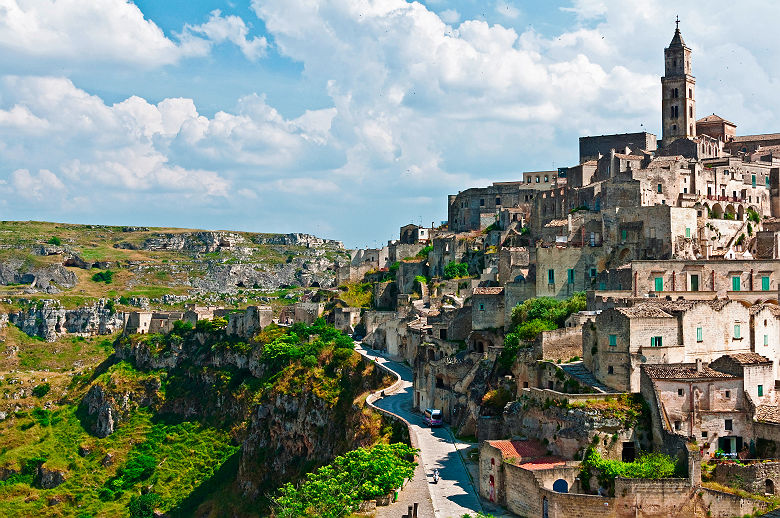 Pouilles - Vue sur la ville Matera, Basilicata