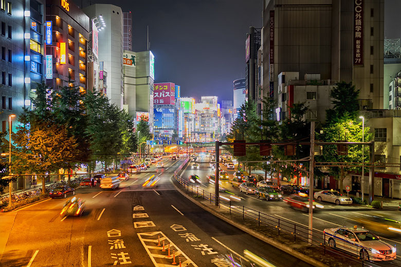 Le coeur de Tokyo la nuit