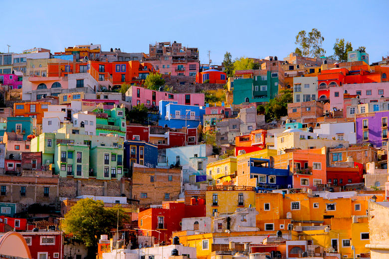 Maisons colorées de Guanajuato - Mexique