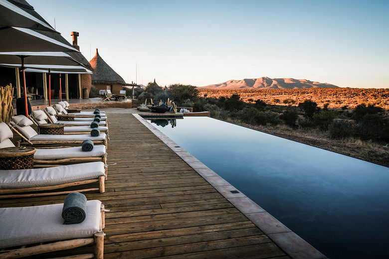 Omaanda Lodge, infinity pool 