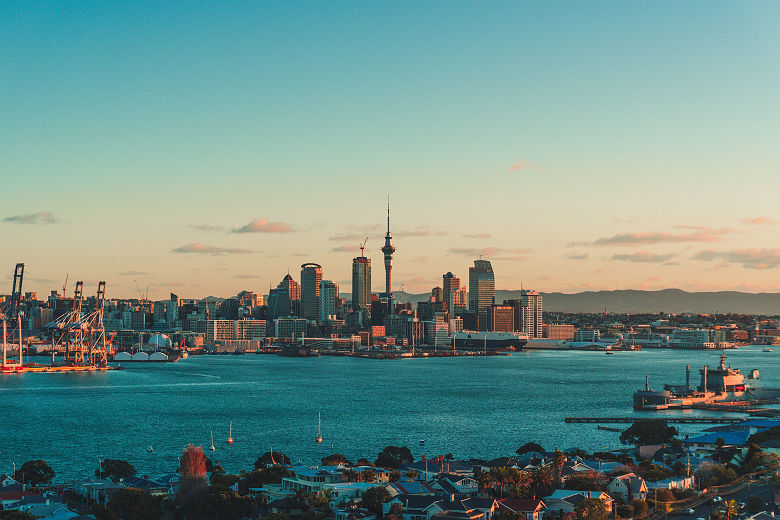 Vue panoramique d'Auckland 