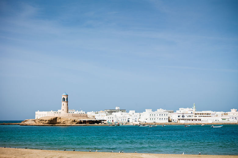 Asie Centrale - Vue sur le port de la ville Sur, près de Muscat