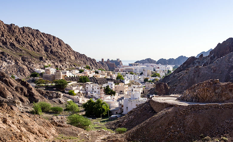 Vue panoramique sur Mascate - Oman