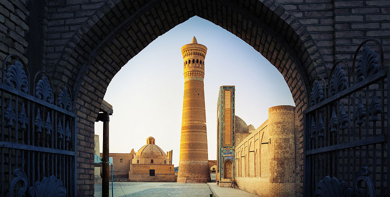 Vue sur un minaret de Boukhara - Ouzbékistan