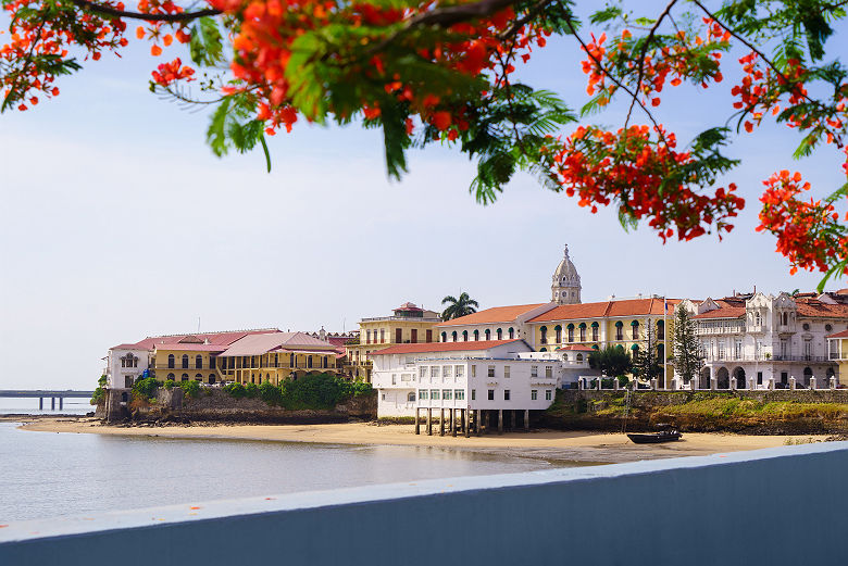 Vue sur la ville de Panama et casco viejo antiguo