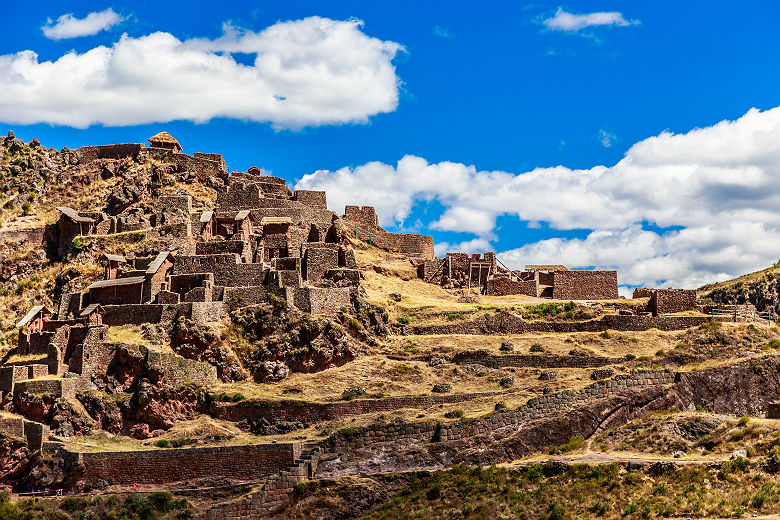 Pérou - Vue sur le site de l'ancienne citadelle inca à Pisac