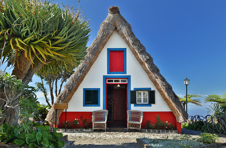 Maison traditionnelle à Santana, Madère - Portugal