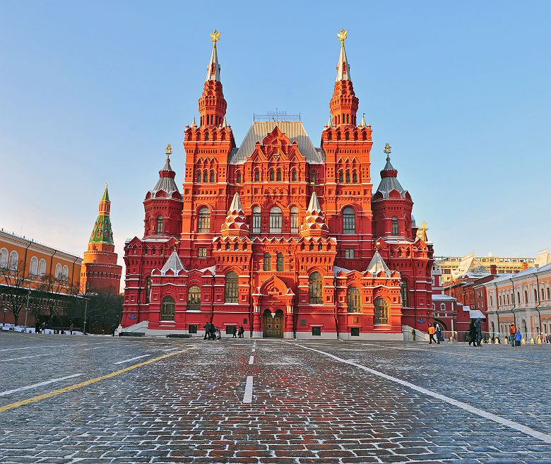 Russie - Musée de l'Histoire sur la place rouge à Moscou