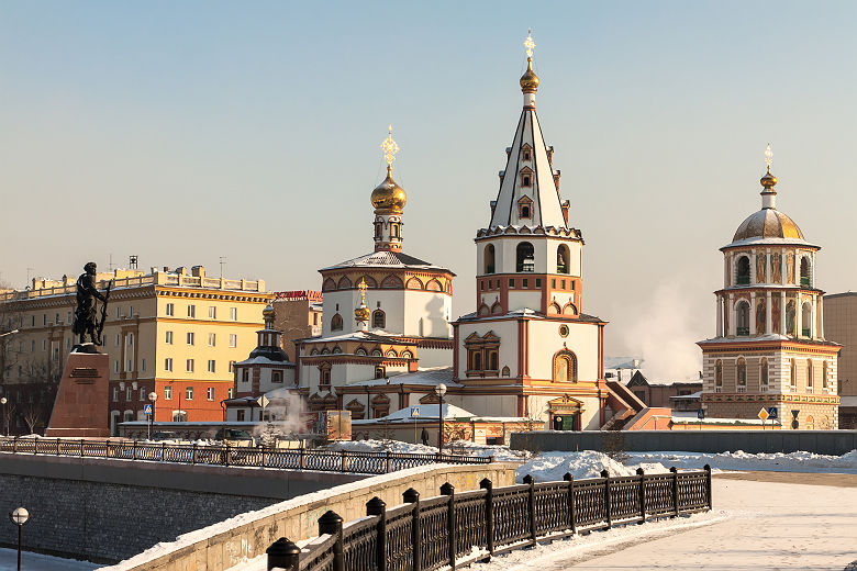 Russian orthodox churches in Siberia Irkutsk
