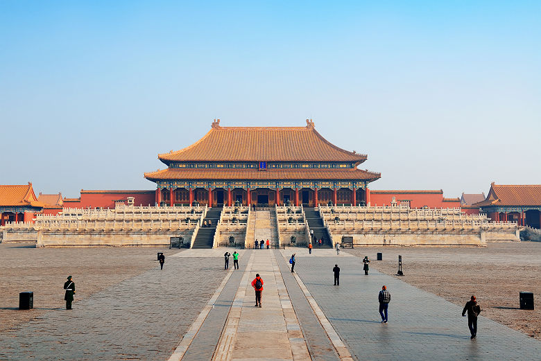 Chine -Vue sur la Cité Interdite à Pékin