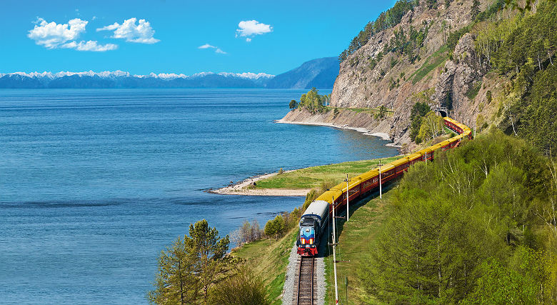 Transsibérien - Les voies ferrées de Moscou à Pékin qui longent le lac Baikal