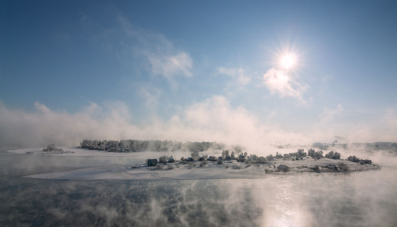 Transsibérien - Vue sur l'île-ville d'Irkutsk