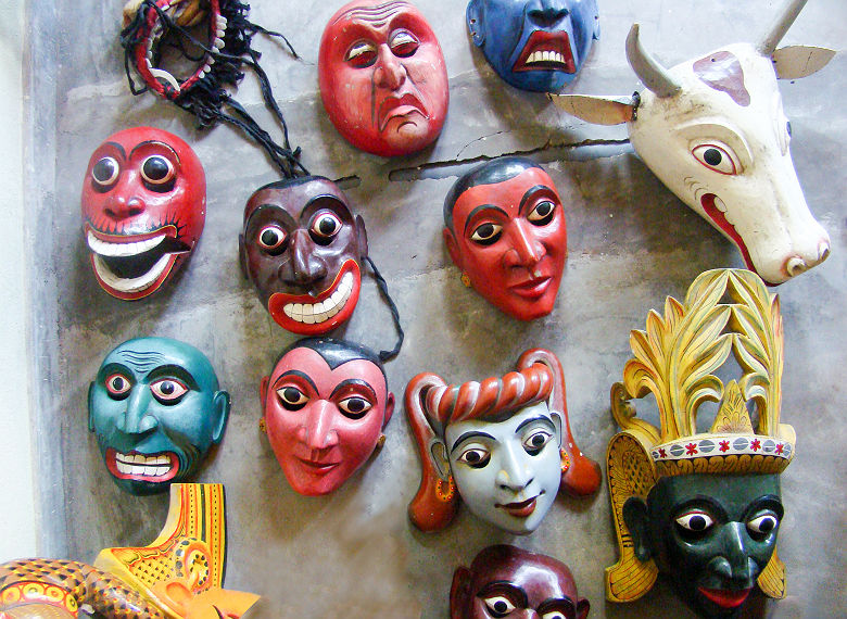 Masques traditionnels Sri lankais