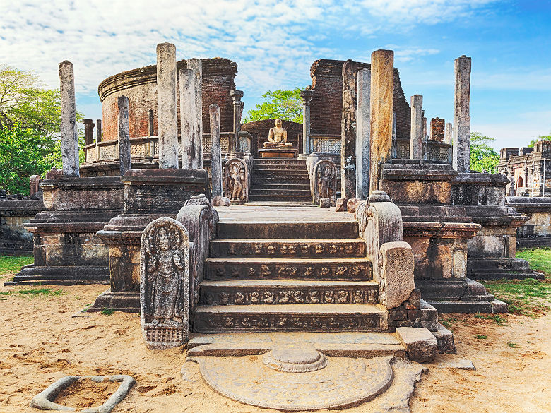 Le Vatadage Polonnaruwa dans la ville de Polonnaruwa, au Sri Lanka