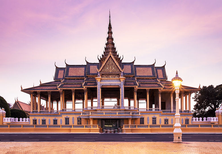 Palais Royal et la Pagode d'Argent, Phnom Penh