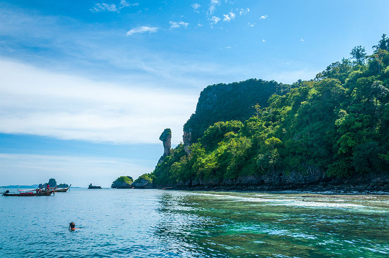 Thaïlande - Zone de snorkeling sur l'île Koh Kai