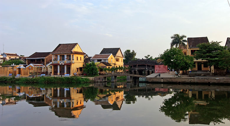 Maisons au bord de l'eau à Hoi An - Vietnam