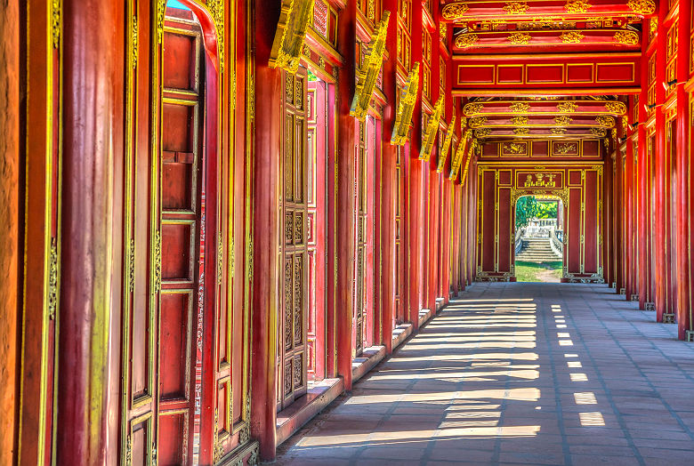 Vietnam - Porte d'entrée du palais impérial à Hué