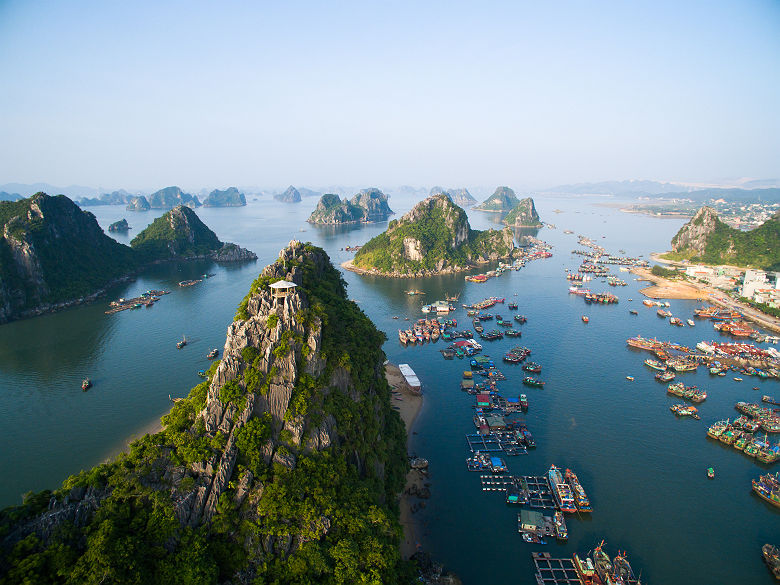 Paysage de la baie d'Ha Long - Vietnam