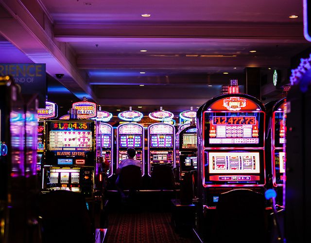 Machines à sous dans un casino, Las Vegas