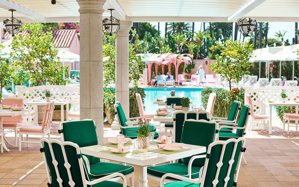 The Beverly Hills Hotel  cabana cafe