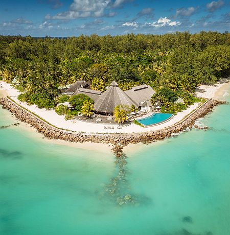 Denis Private Island - Accroche vue aérienne hôtel - Seychelles