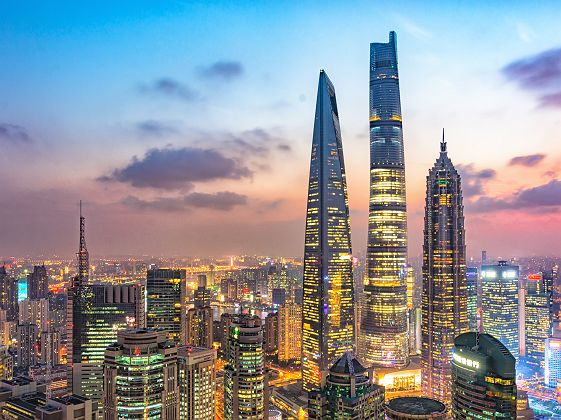 Vue aérienne de Shanghai - Chine