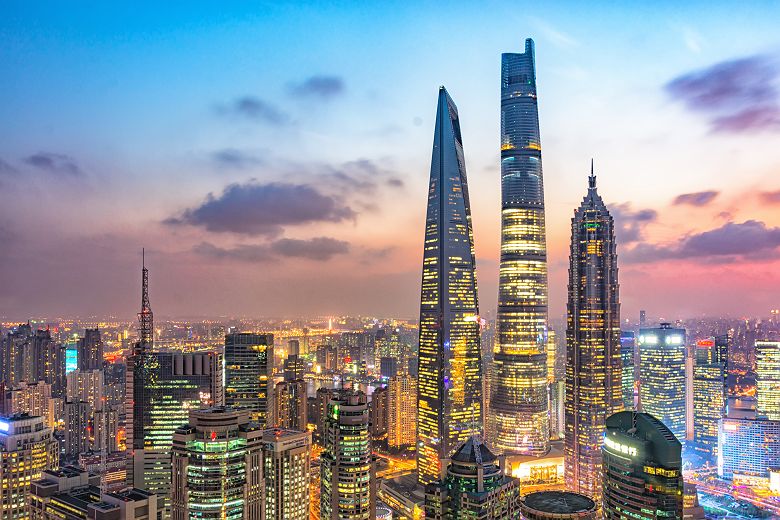Vue aérienne de Shanghai - Chine
