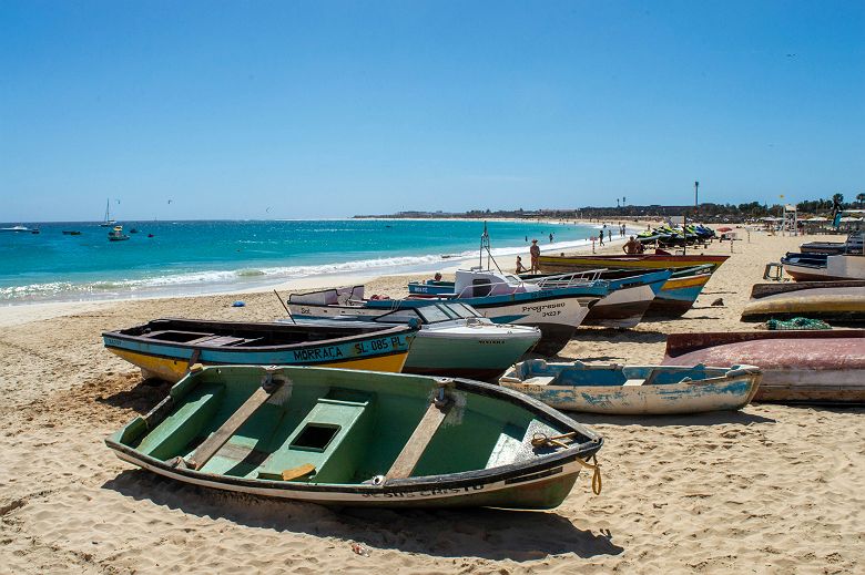 Paysages de Santa Maria sur l'île de Sal 