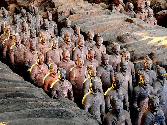 Guerriers en terre cuite - Xian - Chine