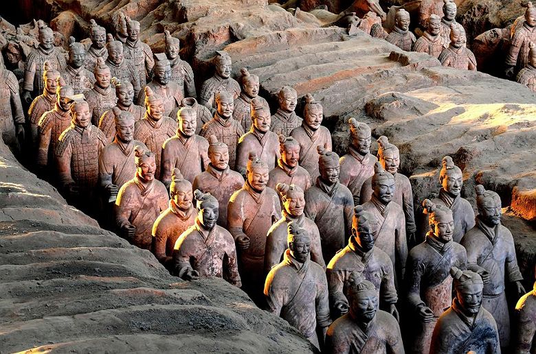 Guerriers en terre cuite - Xian - Chine