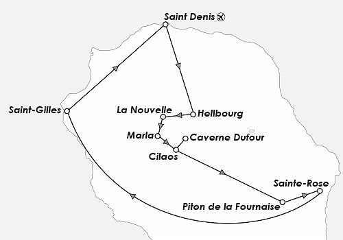 Carte Chemins de la réunion